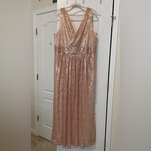 NWT Kate Kasin Sequin Maxi Dress